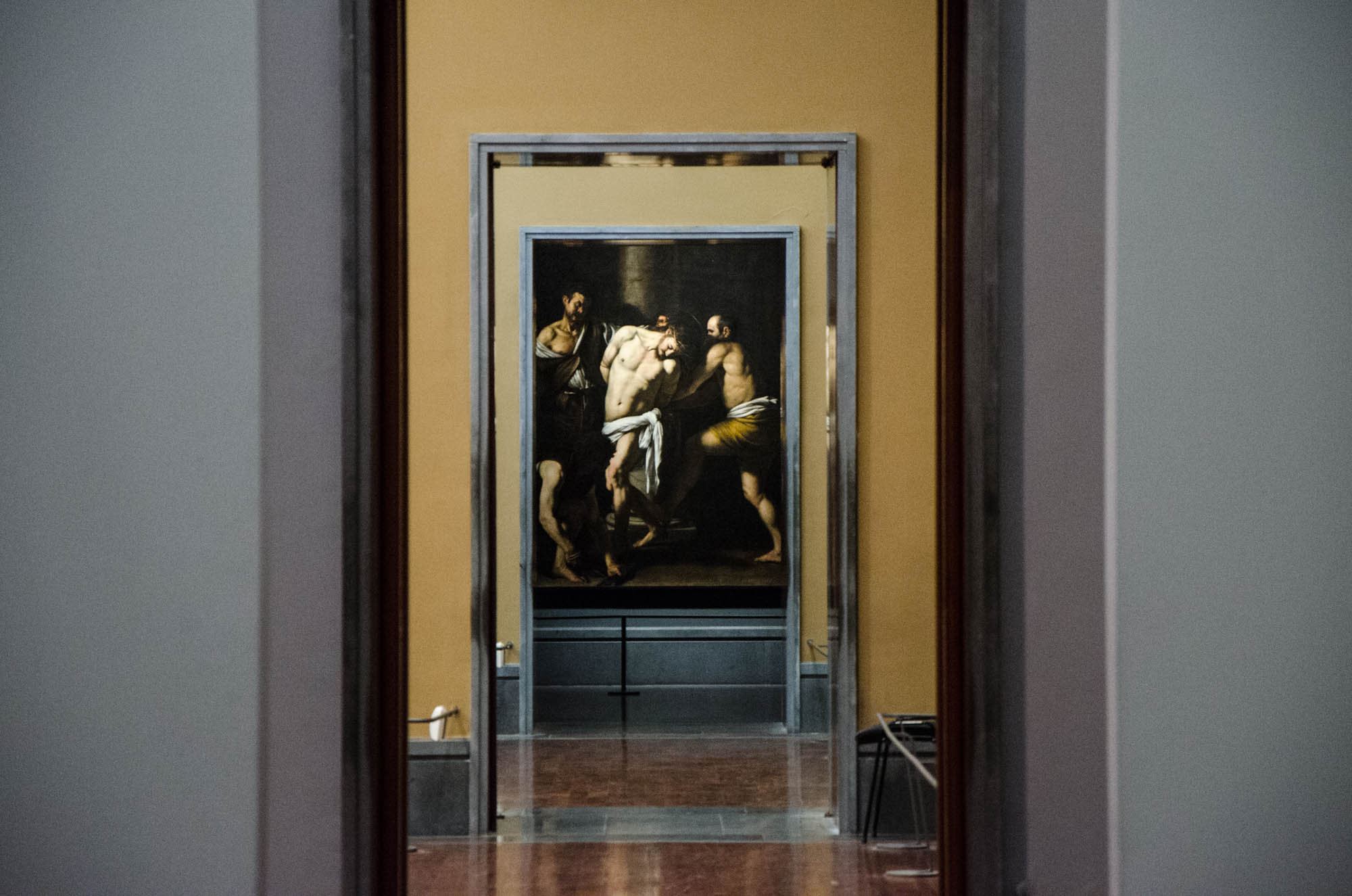 Caravaggios Geißelung Christi im Museo Nazionale di Capodimonte, Neapel. Foto: Lothar Ruttner