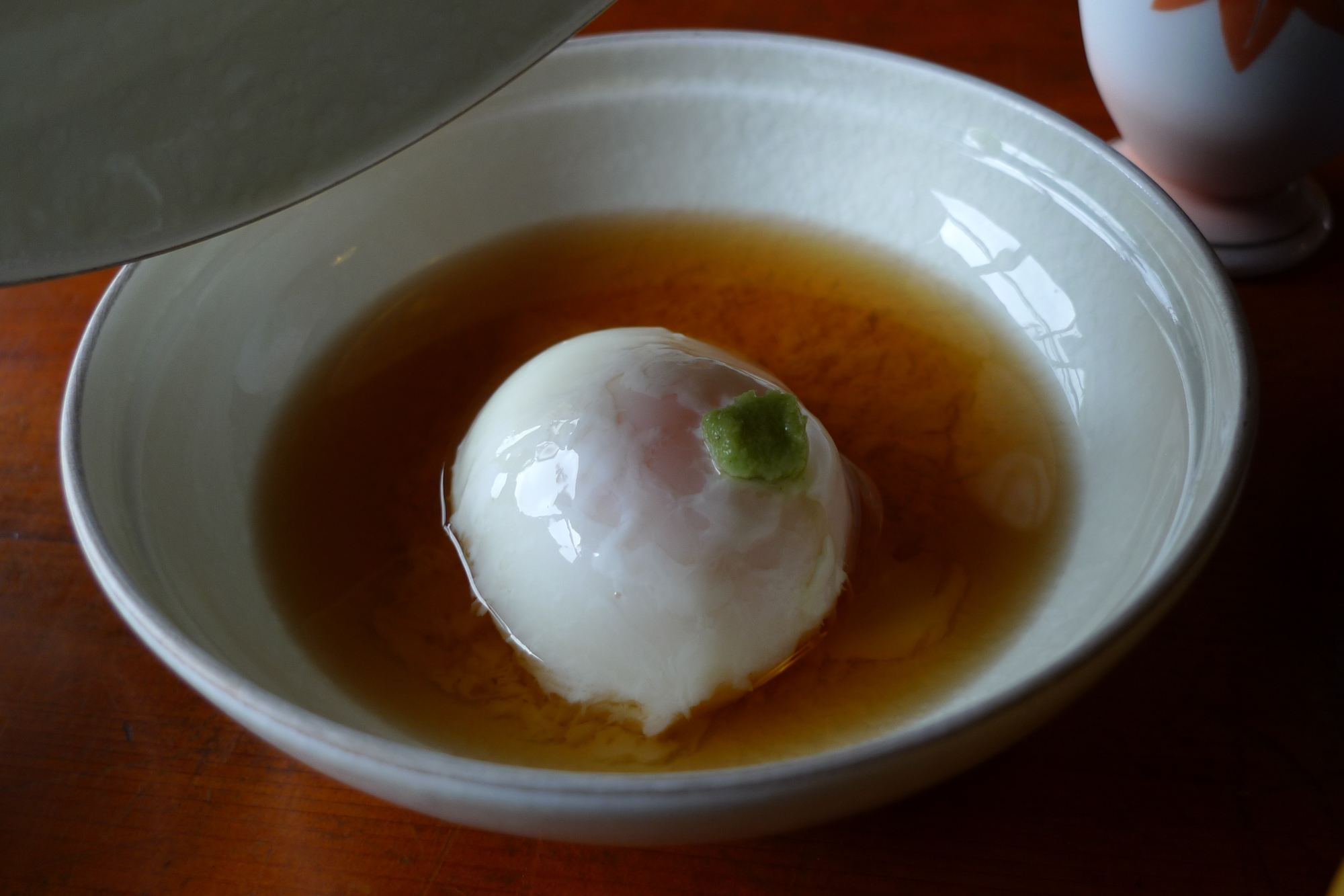 Ein Onsen Tamago zum Frühstück, Kanaya Ryokan. Foto: Lothar Ruttner